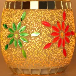 SOMIL Multicoloured Set of 5 Candle Holders image 3