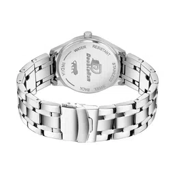 DOUBLERUN Men Dial & Stainless Steel Bracelet Style Straps Analogue Multi Function Watch image 4