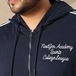 Sztori Plus Size Embroidered Hooded Sweatshirt image 5