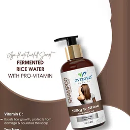 ZVIZORO Silky & Shine Shampoo For Smooth & Hair Growth - 1L image 5