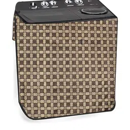 The Furnishing Tree Brown PVC Washing Machine Cover-picture-15