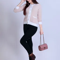 Winter Wonders Women Colourblocked Cardigan Sweaters-picture-31