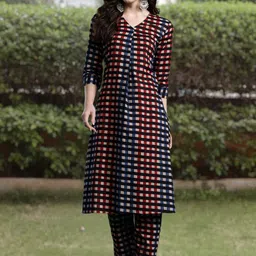 Indo Era Women Printed Regular Pure Cotton Kurta with Trousers-picture-24