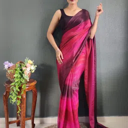 V3 FASHION STUDIO Women Pure Crepe Jamdani Saree-picture-21