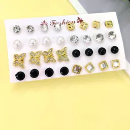 Honbon Set of 16 Circular Shaped Studs-picture-28