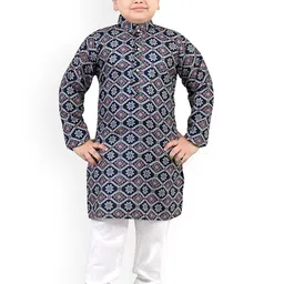 Arshia Fashions Boys Printed Regular Kurta with Pyjamas-picture-25