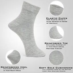 MJE Unisex Pack Of 5 Ankle-Length Socks image 5