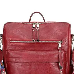 truearch Women Solid Medium Size Zip Compartment Closure Backpack image 4