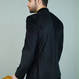 Wintage Self Design Embroidered Single-Breasted Blazer image 3