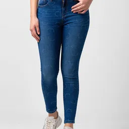 SPYKAR Women Slim Fit High-Rise Heavy Fade Stretchable Jeans-picture-9