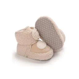 NESKA MODA Unisex Kids Cotton Booties image 4