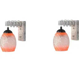 SOMIL Orange Glass Cylinder Printed Wall Lamps-picture-21