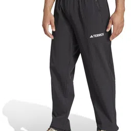 ADIDAS Terrex Regular Fit Essentials Stretch Mid-Rise Slip-on Track Pant image 3