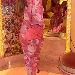 StyleCast x Revolte Women's Abstract Printed Ruffled Bodycon Maxi Dress image 4