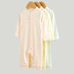 mothercare Girls Pack of 3 Printed Sleepsuit image 1