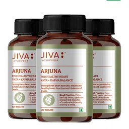 Jiva Set Of 3 Arjuna Tablets Promotes Heart Health  -120 Tables Each image 1