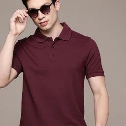 Moda Rapido Men Pack Of 2 Solid Polo Collar Cotton T-shirts image 5