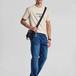 Snitch Men Dark Blue Bootcut Jeans image 4