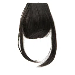 vister Clip-In Straight Hair Fringe Extension - Black - 12 Inch image 1