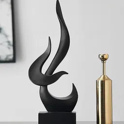 THE SACRED GIFTS Black Abstract Ceramic Modern Sculpture Figurine Showpiece-image-48