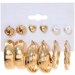 PolluxCraft Set Of 6 Gold-Plated Circular Shaped Studs image 3
