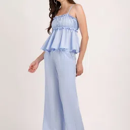 aoba EROTISSCH Shoulder Straps Top With Trousers Co-Ords Set image 5