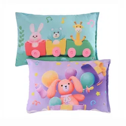 Myntra Elegant Homes Purple Set of 2 Cotton Filled Cotton Sleep Pillow-picture-12