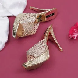 Sherrif Shoes Embellished PU Party Stiletto Mules-picture-33