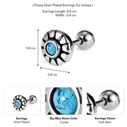 Peora Circular Studs Earrings image 3