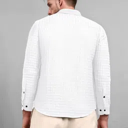 SZN Men Multi Solid Polyester Standard Casual Shirts image 5