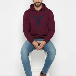 Moda Rapido Men Printed Hooded Sweatshirt image 4