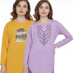 AMAHA FASHIONS Women 2 Printed T-shirt image 5