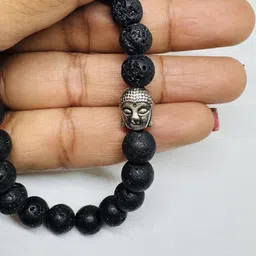 Gems Guru Unisex Black Bracelet image 2