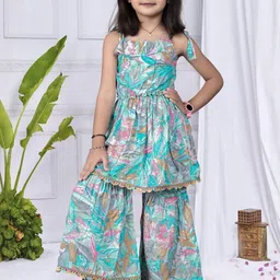 Hikuj baby girls Kurta and sharara Set Ethnic co-ord set image 2