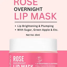 Volamena Rose & Vit-E Lip Mask For Plumping & Brightening Lips-15 ml image 3