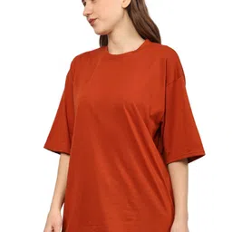 TQH Pack Of 2 Panda Printed Round Neck Drop-Shoulder Sleeves Oversized T-shirts image 2