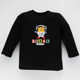KAVEE Kids Typography Printed Pure Cotton Applique T-shirt-picture-36