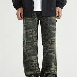 StyleCast Men Camouflage Printed Easy Wash Cargos Trousers-picture-22