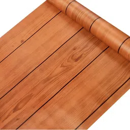 INDIAN ROYALS Orange & Black Striped Self Adhesive Waterproof Wallpaper image 4