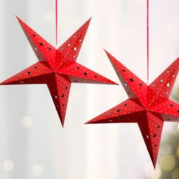 Special You 2-Pcs Red Star Hanging-picture-42