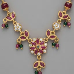 SZN Brass Gold-Plated Temple Necklace image 2