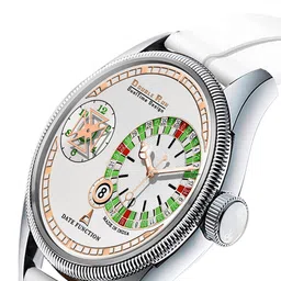 DOUBLERUN Unisex Dial & Bracelet Style Straps Analogue Chronograph Watch H05N19044 image 2