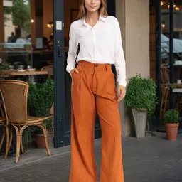 CHIC BY TOKYO TALKIES Women Straight Fit High-Rise Trousers-image-44