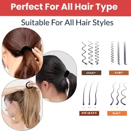 elecsera Elastic Rubber Band for Ponyties Hairstyle Rubber Band For Girls & Women Rubber Band image 4