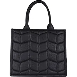 MINI WESST Women Textured Structured Shoulder Bag image 4