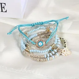 DressBerry Women 6 Crystals Charm Bracelet-picture-15