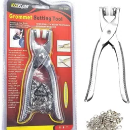 Button Punching Machine Gromment Setting Tool Snap Buttons Rivet Hole Machine-image-71