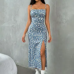 CORSICA Floral Print Bodycon Midi Dress-picture-38