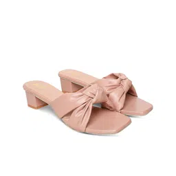 Looper Women Cross Strap Knot Block Heel Sandals image 5