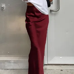 LULU & SKY Women Pencil Maxi Skirt-picture-20